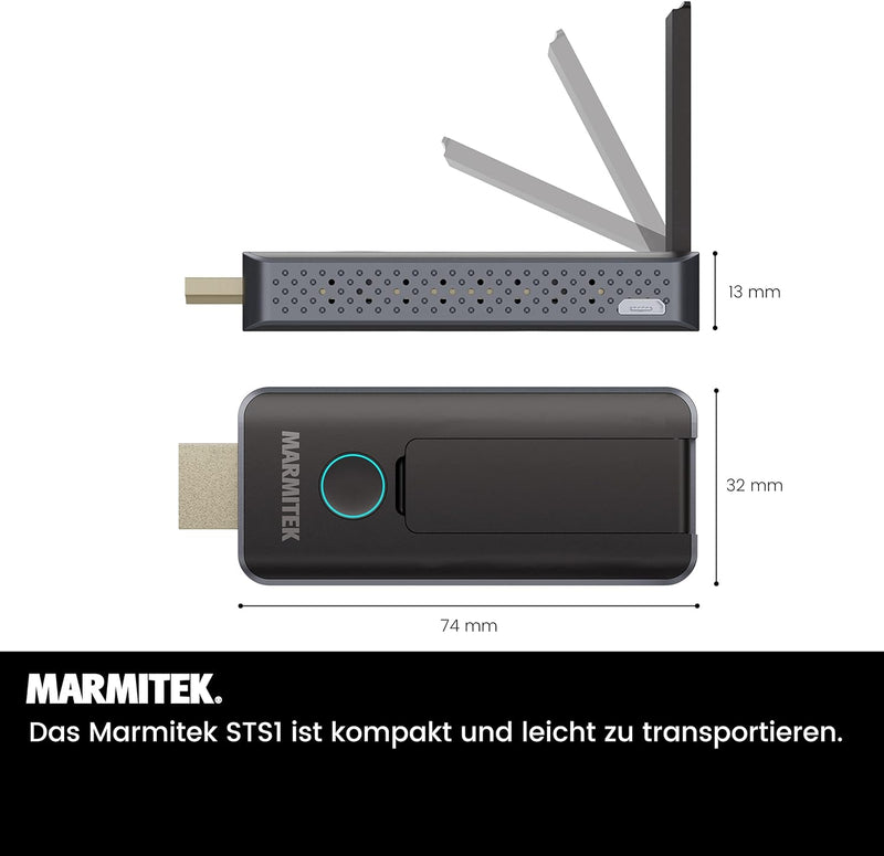 Drathlose HDMI Extender – Marmitek STS1-1080p Full HD – Kabelloses HDMI-Sender – Verbinden Sie Ihren