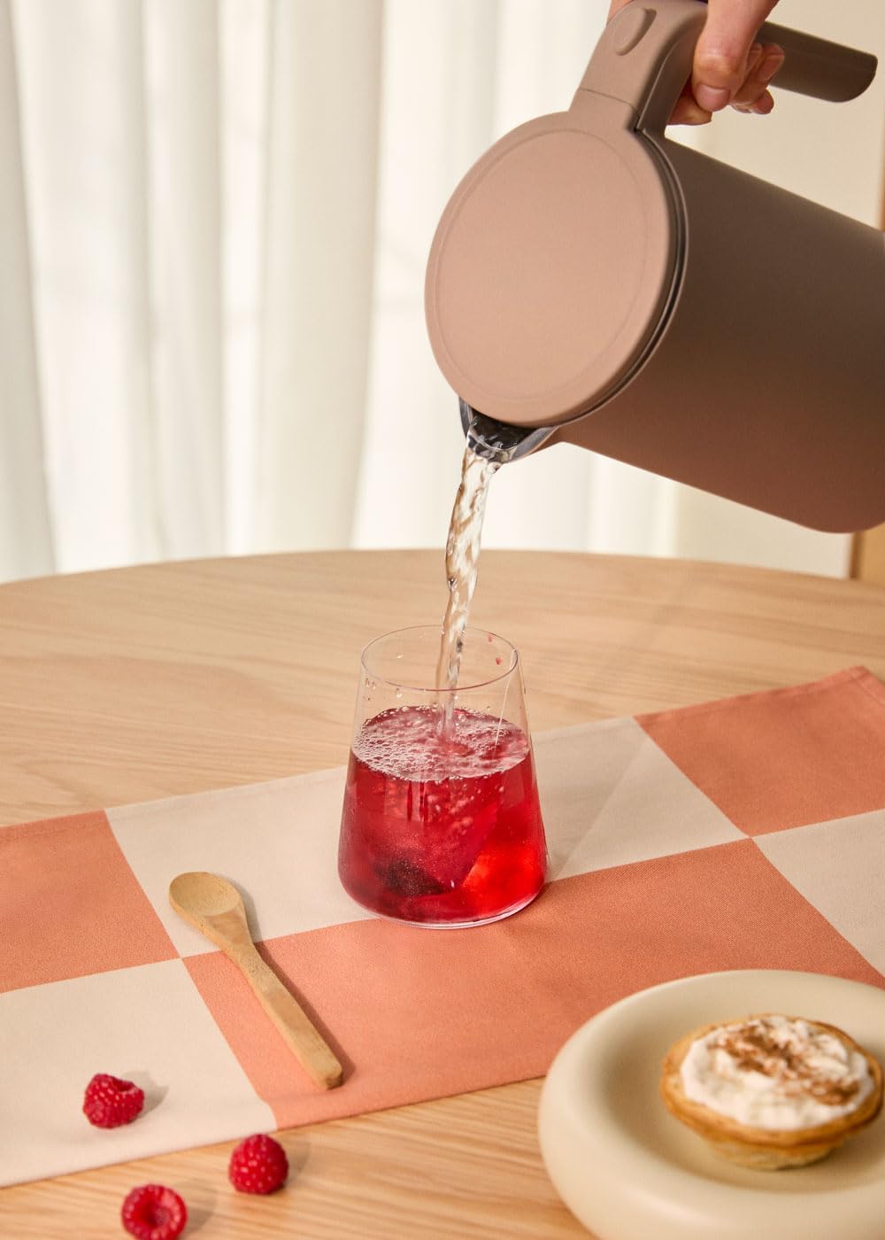 CREATE/KETTLE STUDIO PRO/Elektrischer Wasserkocher 1L Mokka/Temperaturregelung, Warmhaltefunktion, K