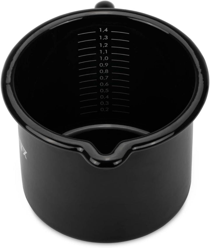 Petromax Emaille Milchtopf (1,4 Liter, schwarz) Schwarz 1,4 Liter, Schwarz 1,4 Liter