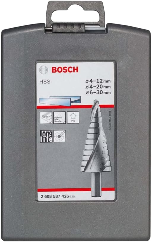 Bosch Accessories Bosch Professional 3tlg. Stufenbohrer-Set HSS mit 3-Flächen-Schaft