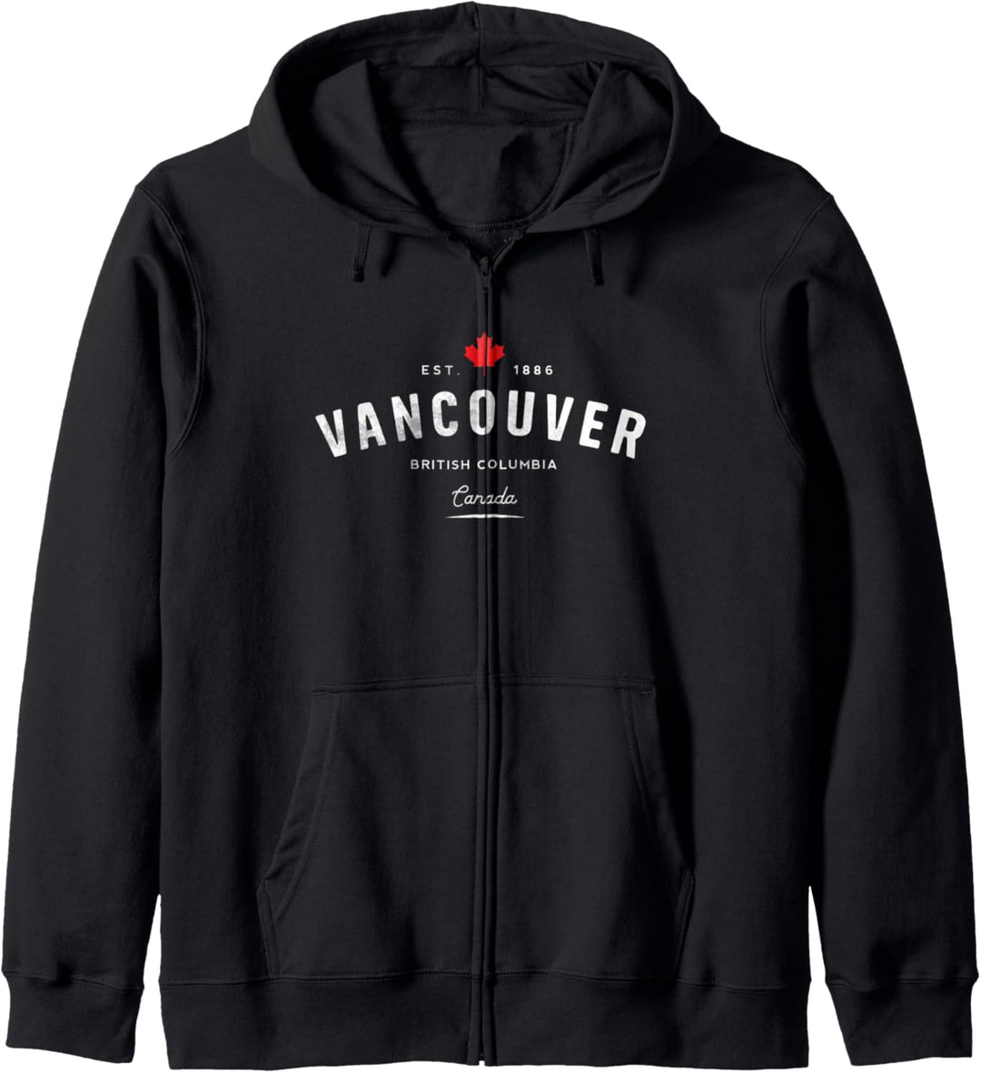 Vancouver BC Classic Vintage Retro Kanada Canada Maple Leaf Kapuzenjacke