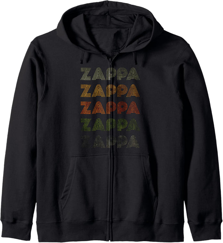 Love Heart Zappa Tee Grunge Vintage-Stil Schwarz Zappa Kapuzenjacke