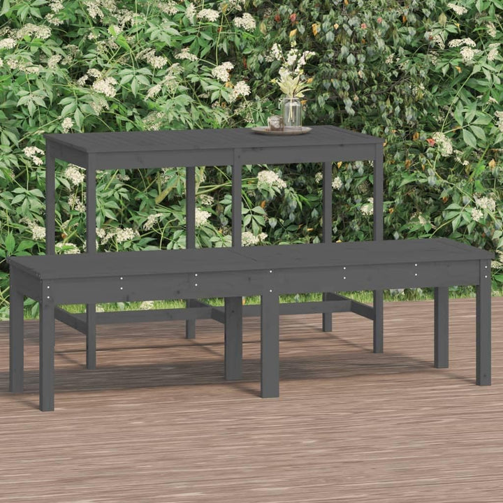 vidaXL Gartenbank, Gartenmöbel Sitzbank 2-Sitzer, Parkbank Lattenrost-Design, Holzbank Bank für Gart