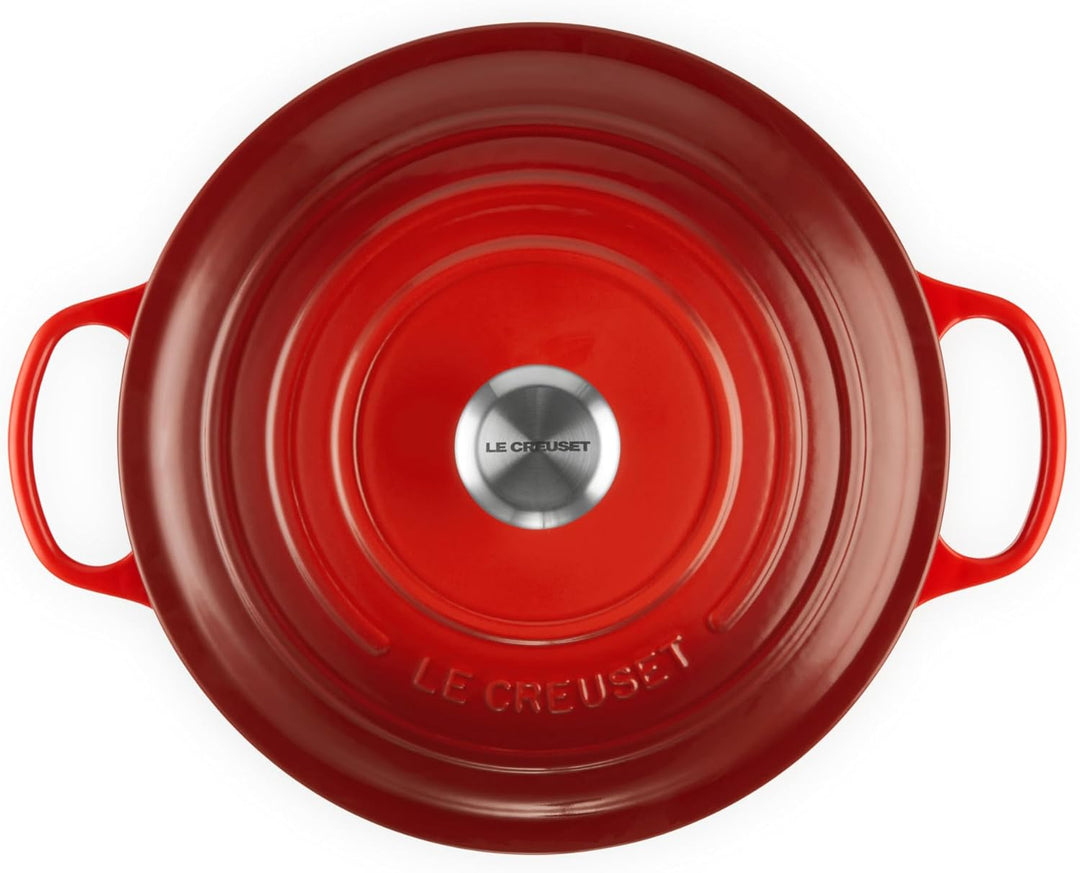 Le Creuset Signature Gusseisen-Bräter mit Deckel, Ø 28 cm, Rund, Für alle Herdarten und Induktion ge