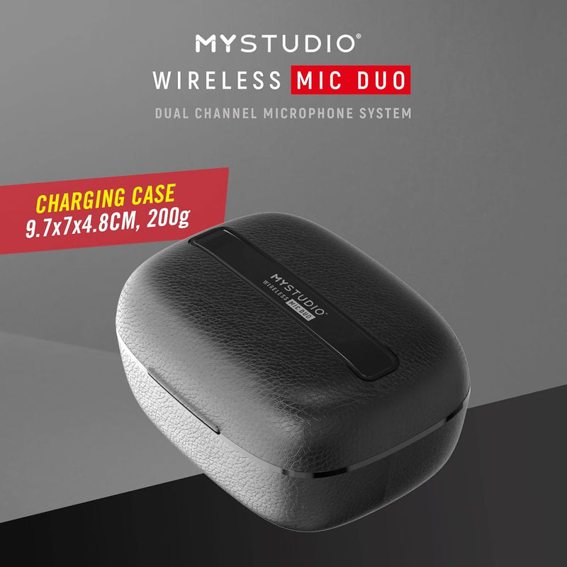 MyStudio Wireless MIC Duo • Mikrofon-Set mit Zwei Lavalier-Ansteckmikrofonen • Schnurlos • Für Zwei