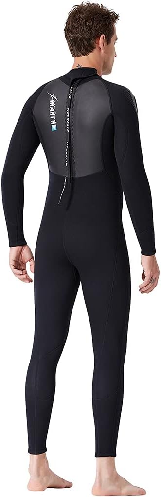 3 mm Neoprenanzug Herren Damen, Reissverschluss hinten Ganzkörper Tauchanzug, Einteilig Nassanzüge T