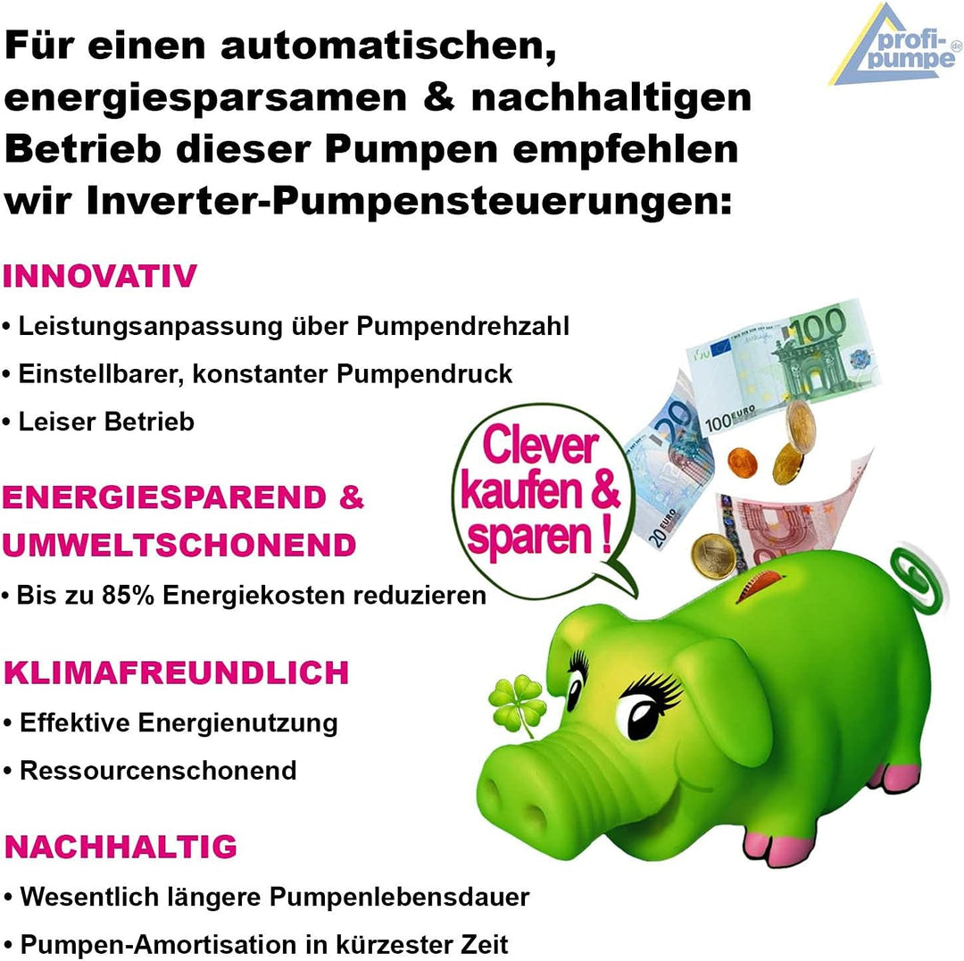 BRUNNENPUMPE SANDVERTRÄGLICHE TIEFBRUNNENPUMPE 4" 750Watt TAUCHPUMPE BRUNNENPUMPE Screw-Star 750-4 S