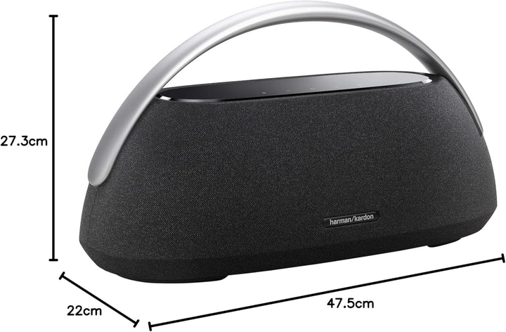 Harman Kardon Go + Play 3 Bluetooth Box in Schwarz – Tragbarer Lautsprecher mit 8-Stunden-Akku und k