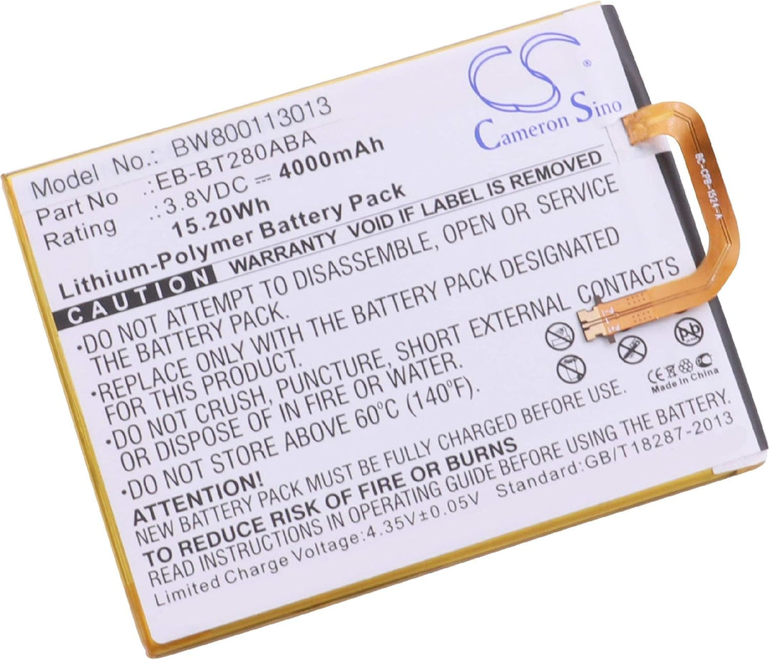 vhbw Akku kompatibel mit Samsung Galaxy Tab SM-T280, A 7.0 Tablet Pad (4000mAh, 3,8V, Li-Polymer)