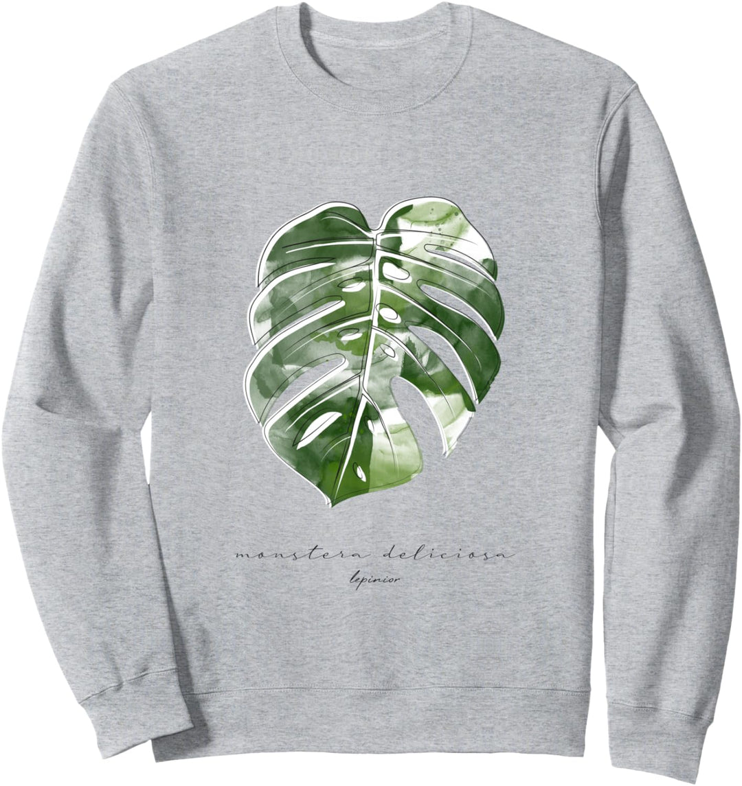 NEU Fensterblatt Monstera Variegata Pflanze Blatt Niedlich Sweatshirt