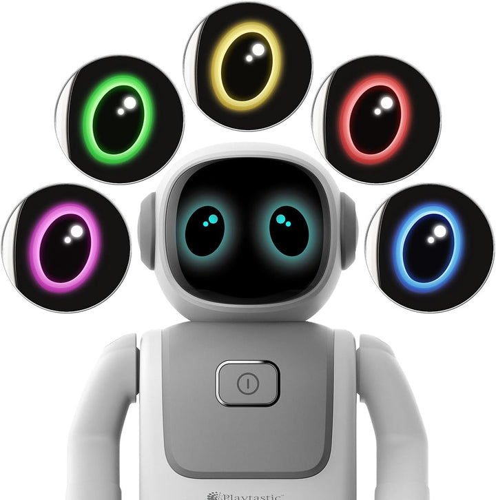 Playtastic Mini Roboter: App-programmierbarer Roboter, 130 Bewegungen, Bluetooth, Lautsprecher (Tanz