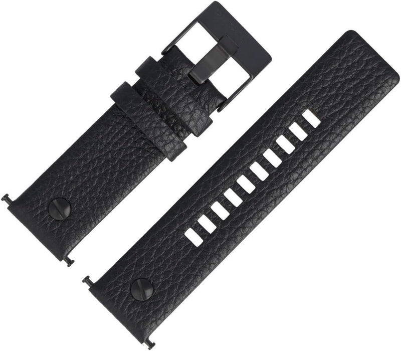 Diesel Uhrenarmband 24mm Leder Schwarz - DZ-7291