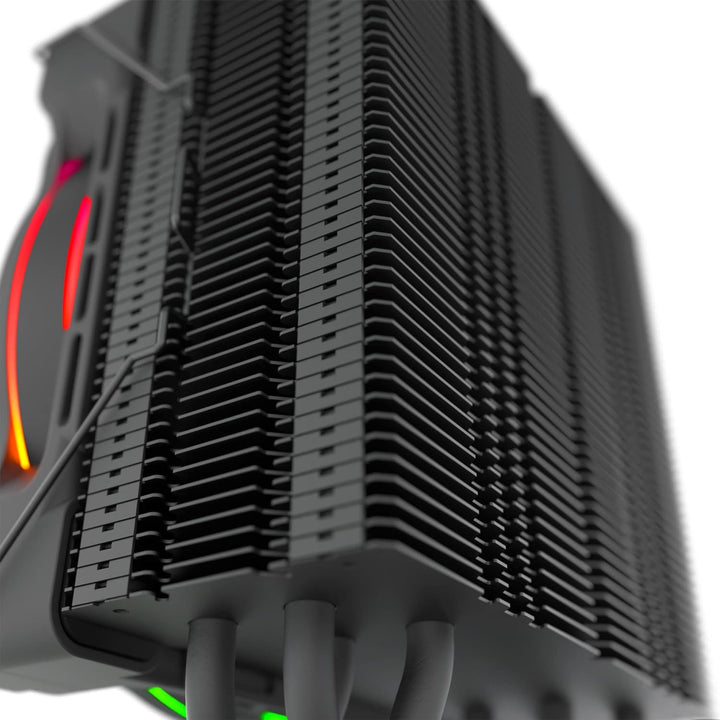 Alpenföhn Dolomit Advanced 120mm, CPU Kühler mit RGB-Lüfter für Effiziente Kühlung, Komplett Schwarz