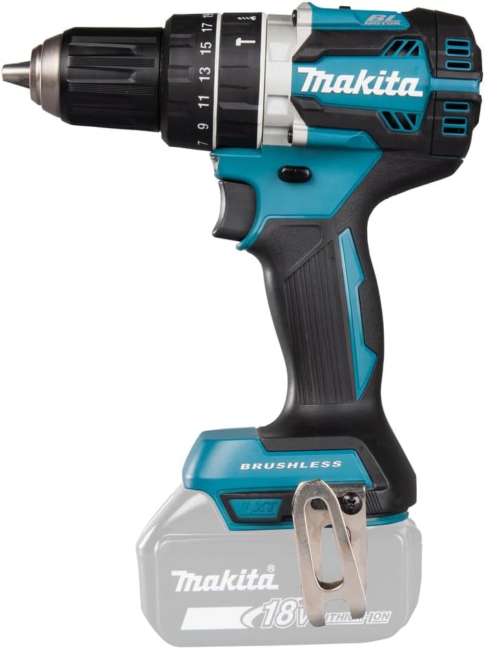 Makita DHP484Z Akku Schlagbohrschrauber 18 V (ohne Akku, ohne Ladegerät), Blau, Small Single ohne Ak