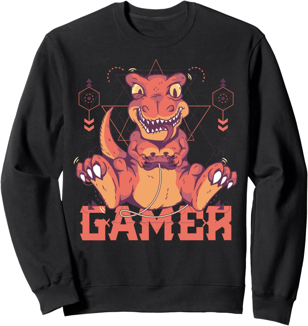 Gaming Dinosaurier Gamer Sweatshirt