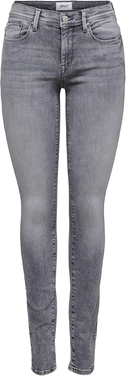 ONLY Shape Life Regular Grey Skinny Jeans 25 Grauer Denim, 25 Grauer Denim