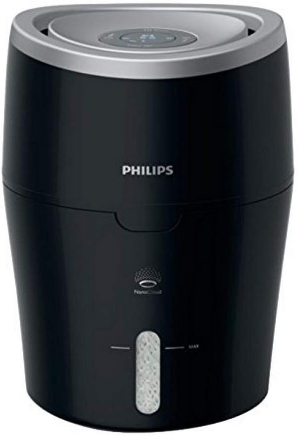 Philips HU4813/10 Luftbefeuchter (bis zu 44m², hygienische NanoCloud-Technologie, leiser Nachtmodus,