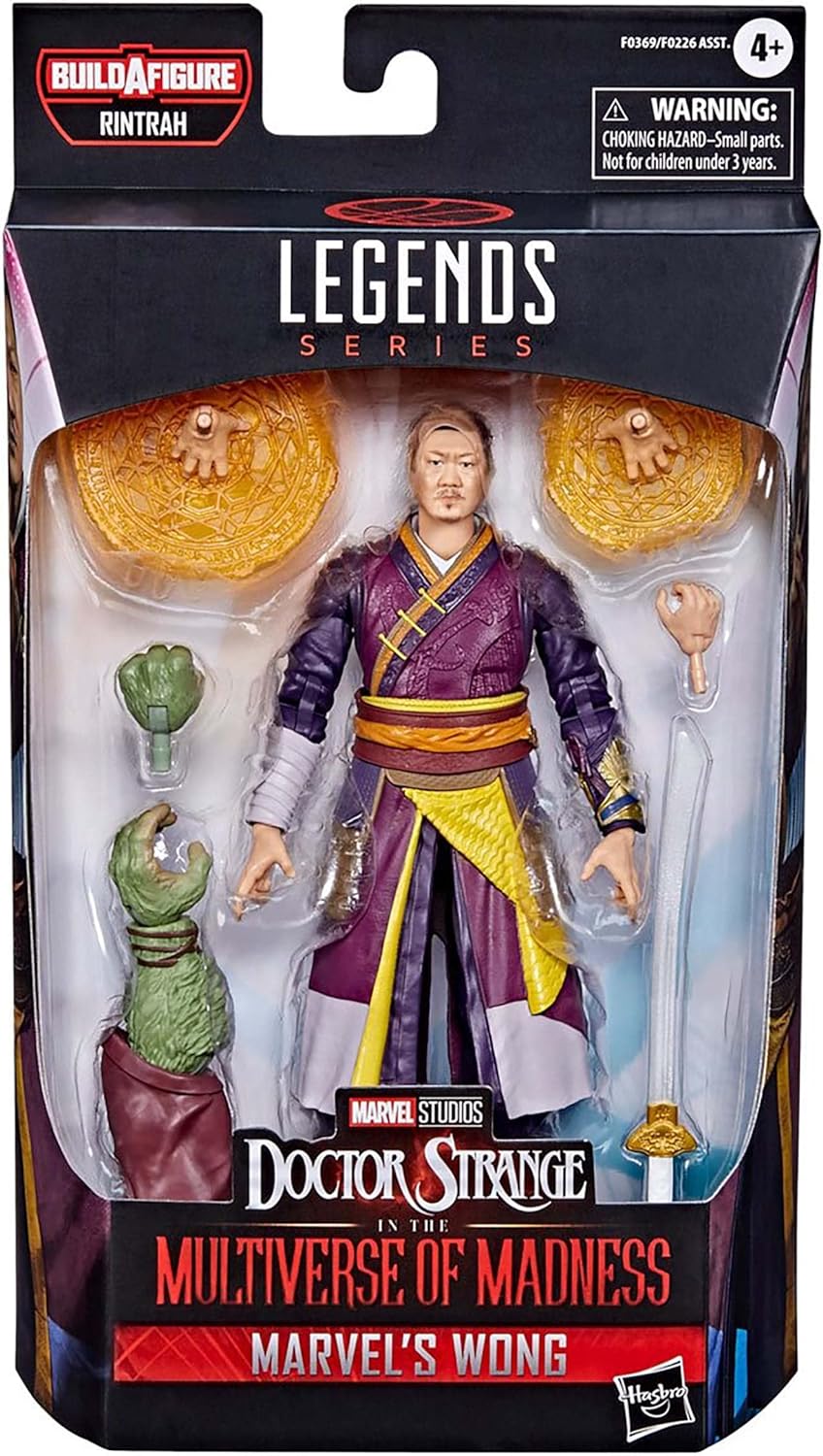 Marvel Legends Series Marvel’s Wong Action Sammelfigur (15 cm) Marvel Cinematic Universe, 4 Accessoi