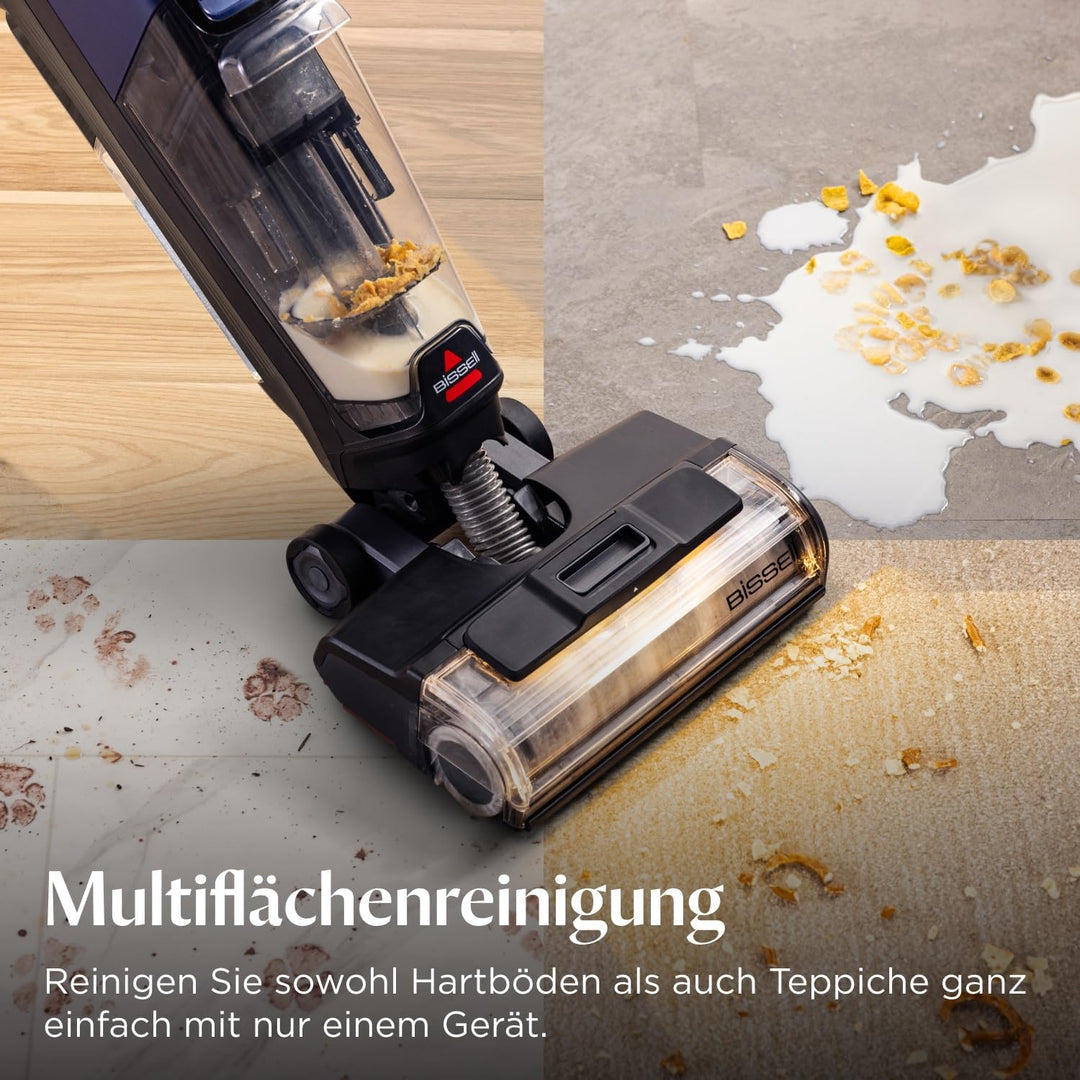 Bissell CrossWave HydroScrub kabelloser Staubsauger mit Wischfunktion, leistungsstarker Bodenreinige