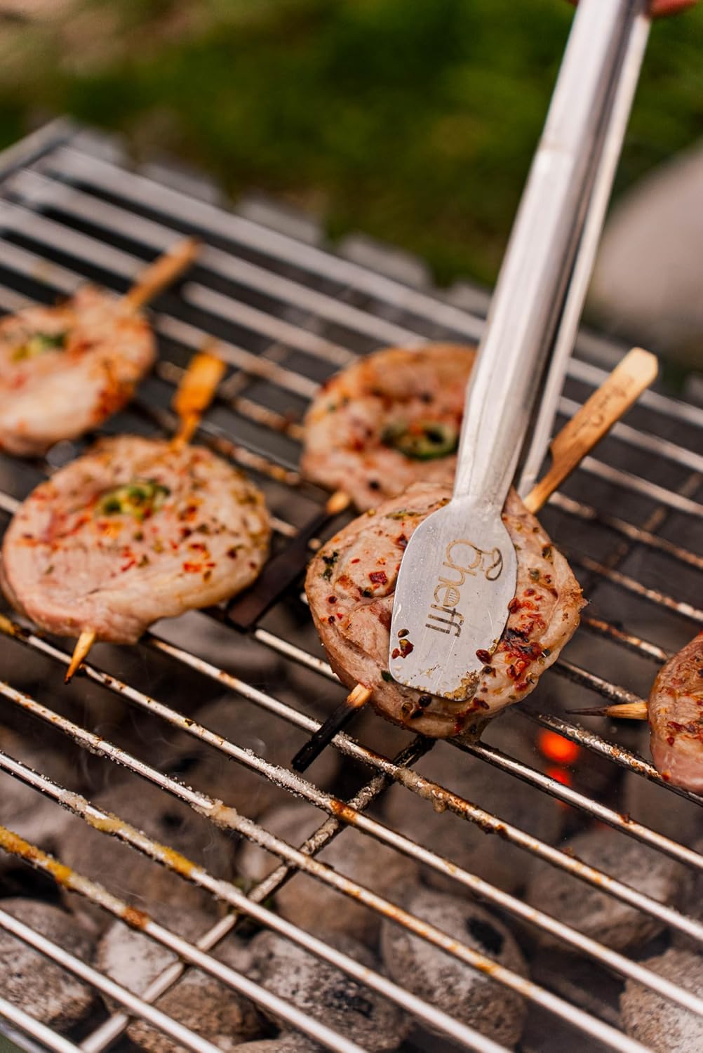 Hubo Zerlegbarer Tragbarer Grill – Kompakter Outdoor Campinggrill mit Spiesshalterungen & Tragetasch