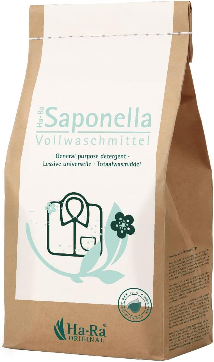 Ha-Ra Saponella Vollwaschmittel Pulver I 1,7 kg Waschpulver für Weisse Wäsche I Hochkonzentriert für
