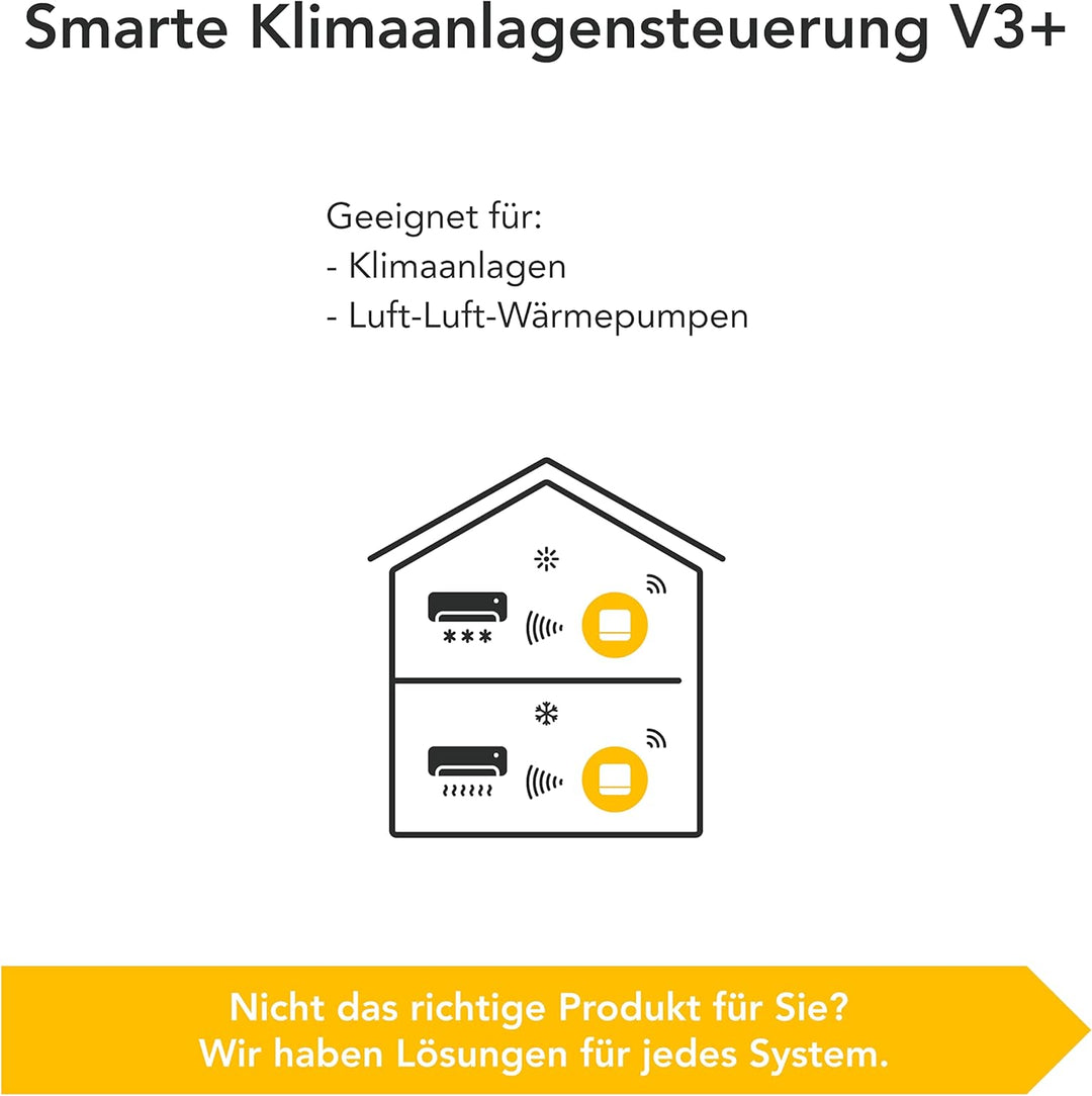 tado° smarte Klimaanlagensteuerung V3+ mit Standfuss – Klimaanlage digital steuern per App – optimal