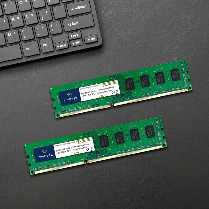 Timetec 16GB KIT (2x8GB) DDR3 1600 MHz (DDR3-1600) PC3-12800 (PC3-12800U) Non-ECC Ungepuffert 1,5V C