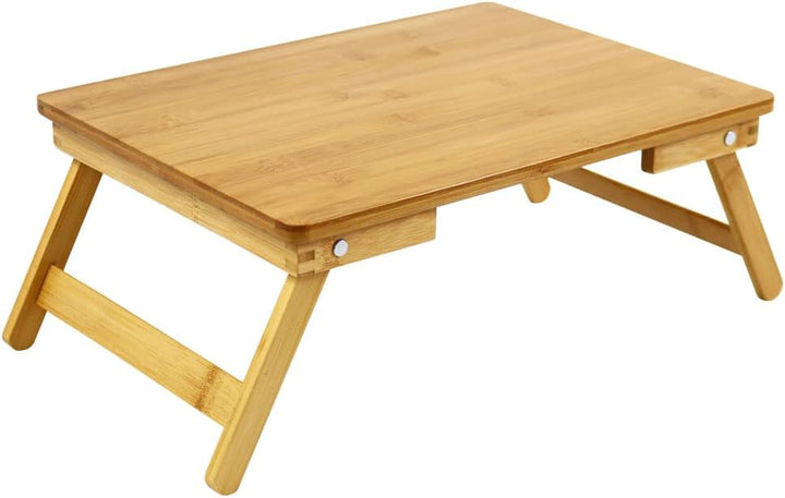 WKWKER 100% Bambus Laptop Bett Tisch Schoss Schreibtisch Für Bed Breakfast Betttablett Mit Klappbein