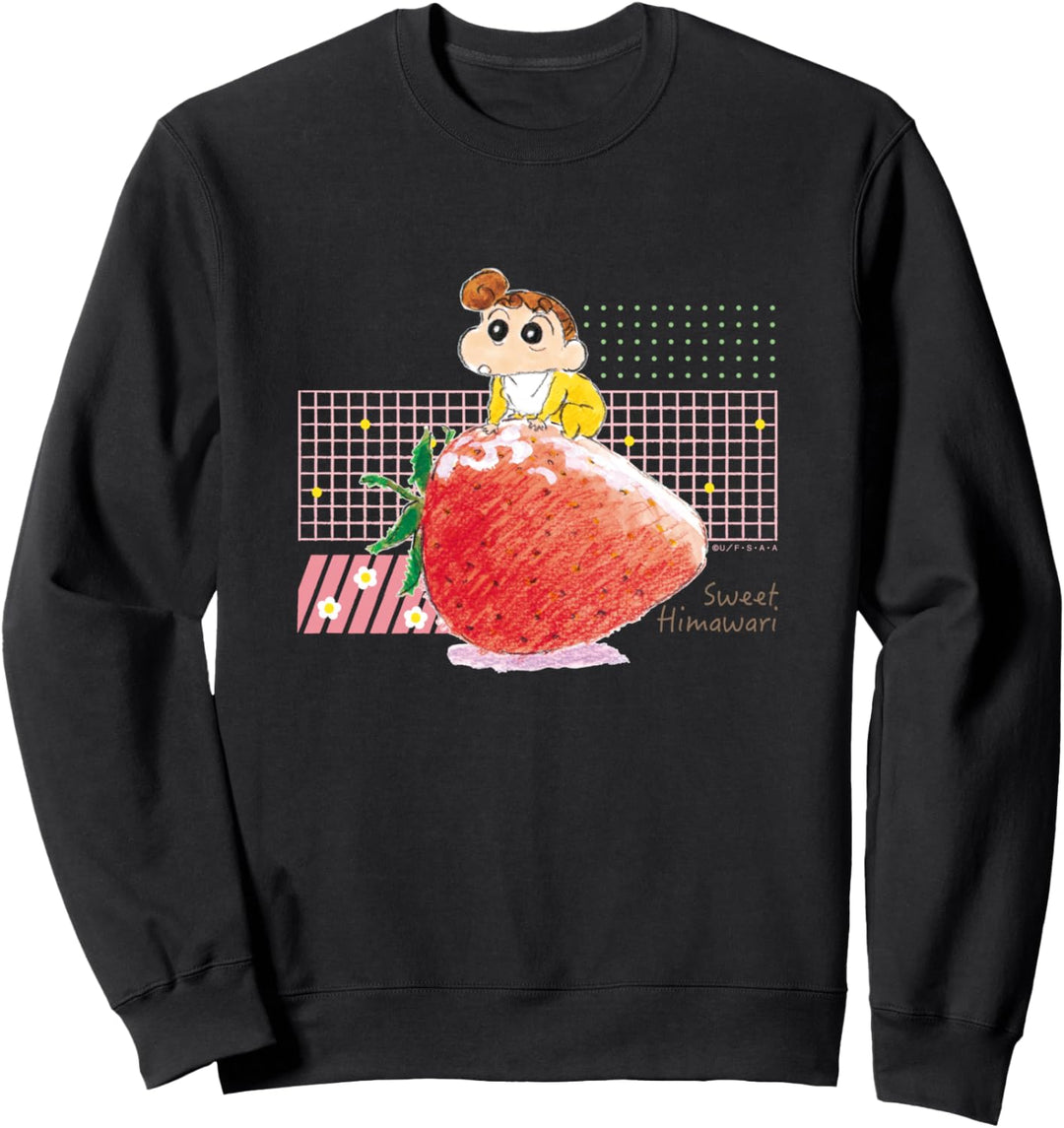 Crayon Shin-chan Himawari und Erdbeeren Sweatshirt