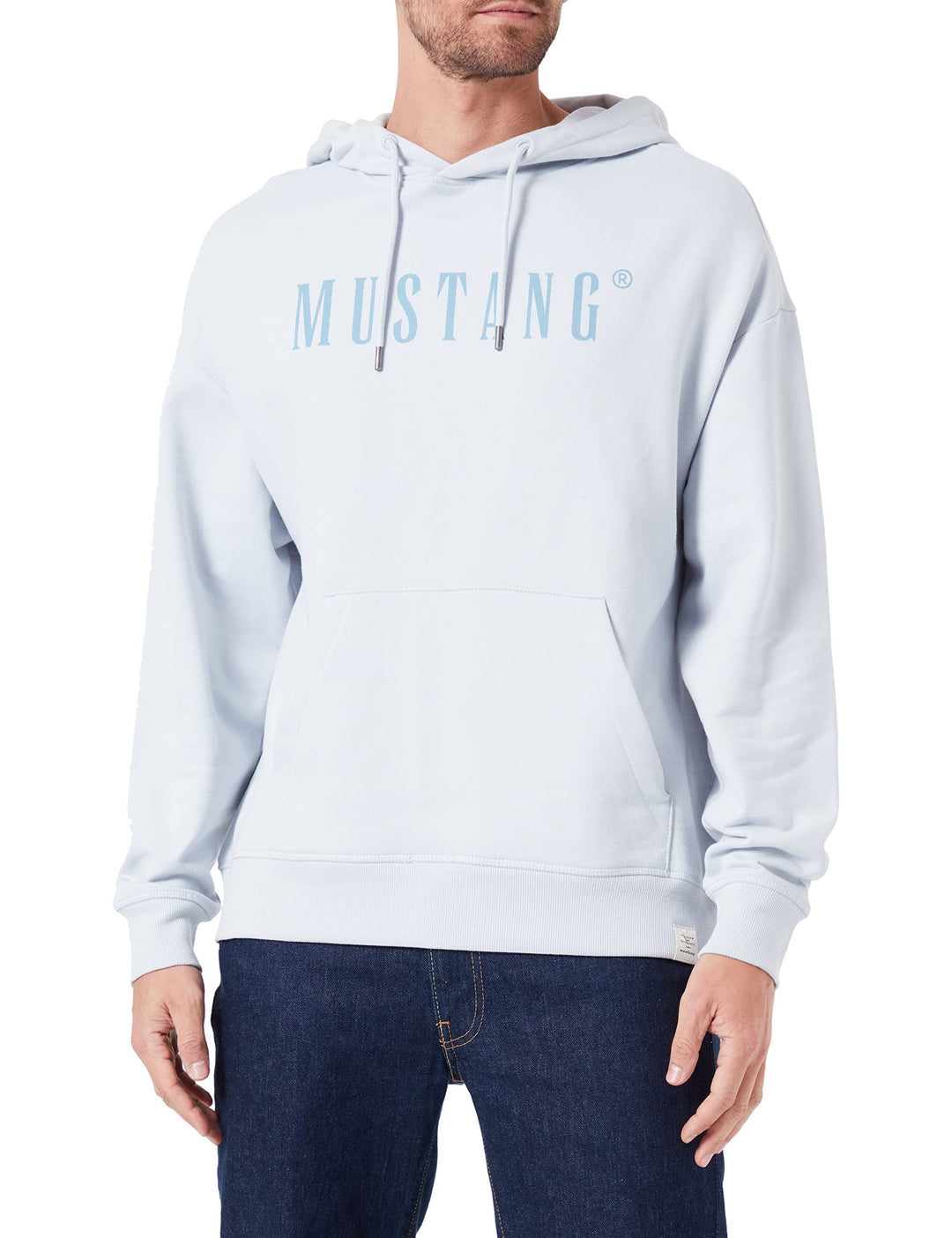 MUSTANG Herren Langarm-Sweatshirt Hoodie 5XL Graue Morgendämmerung, 5XL Graue Morgendämmerung