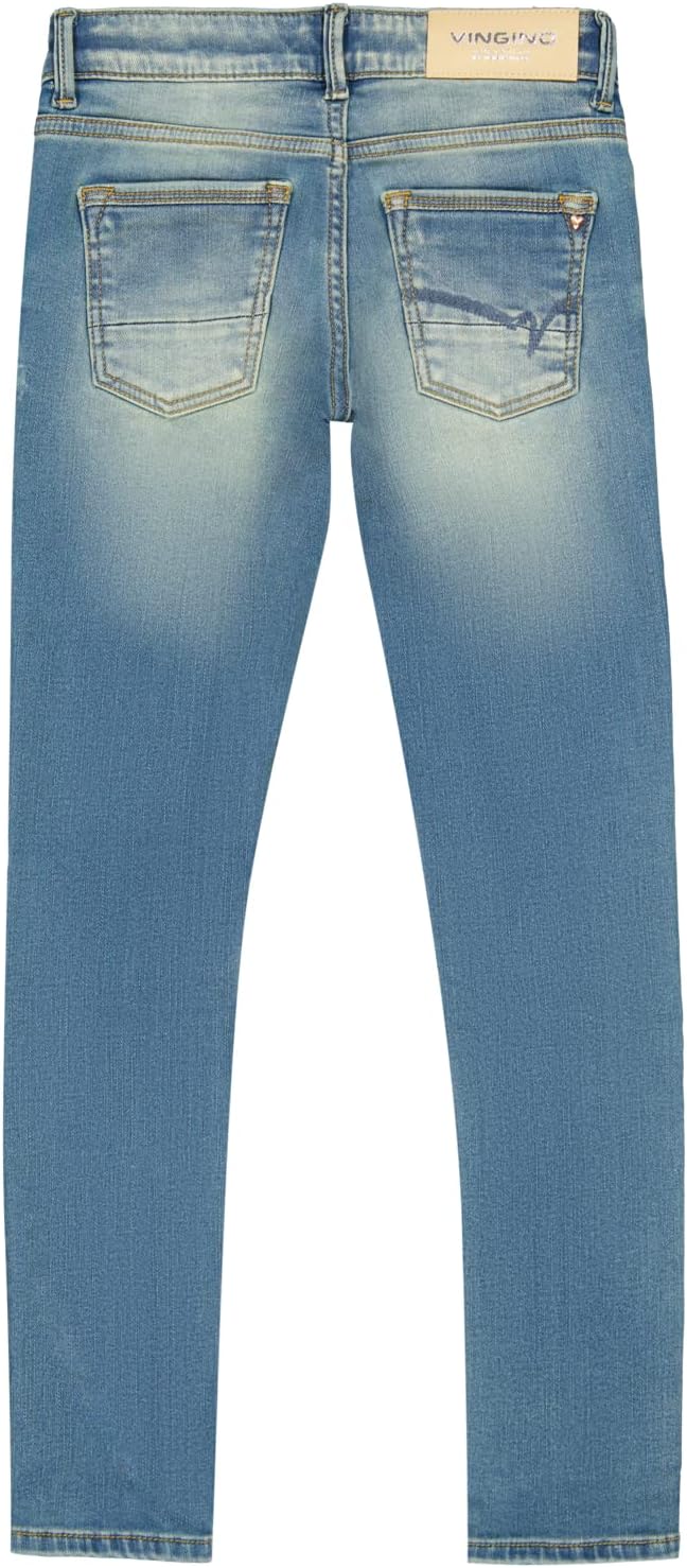 Vingino Mädchen Amiche Jeans 7 Jahre Tinted Mid Blue, 7 Jahre Tinted Mid Blue
