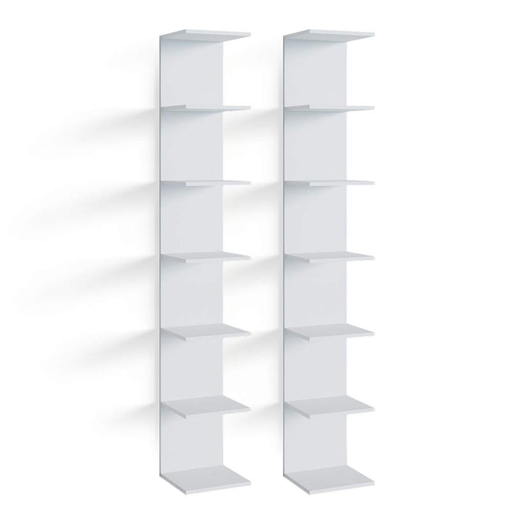 Vicco Wandregal Paolo, Schwarz, 30 x 190 cm 2er Set