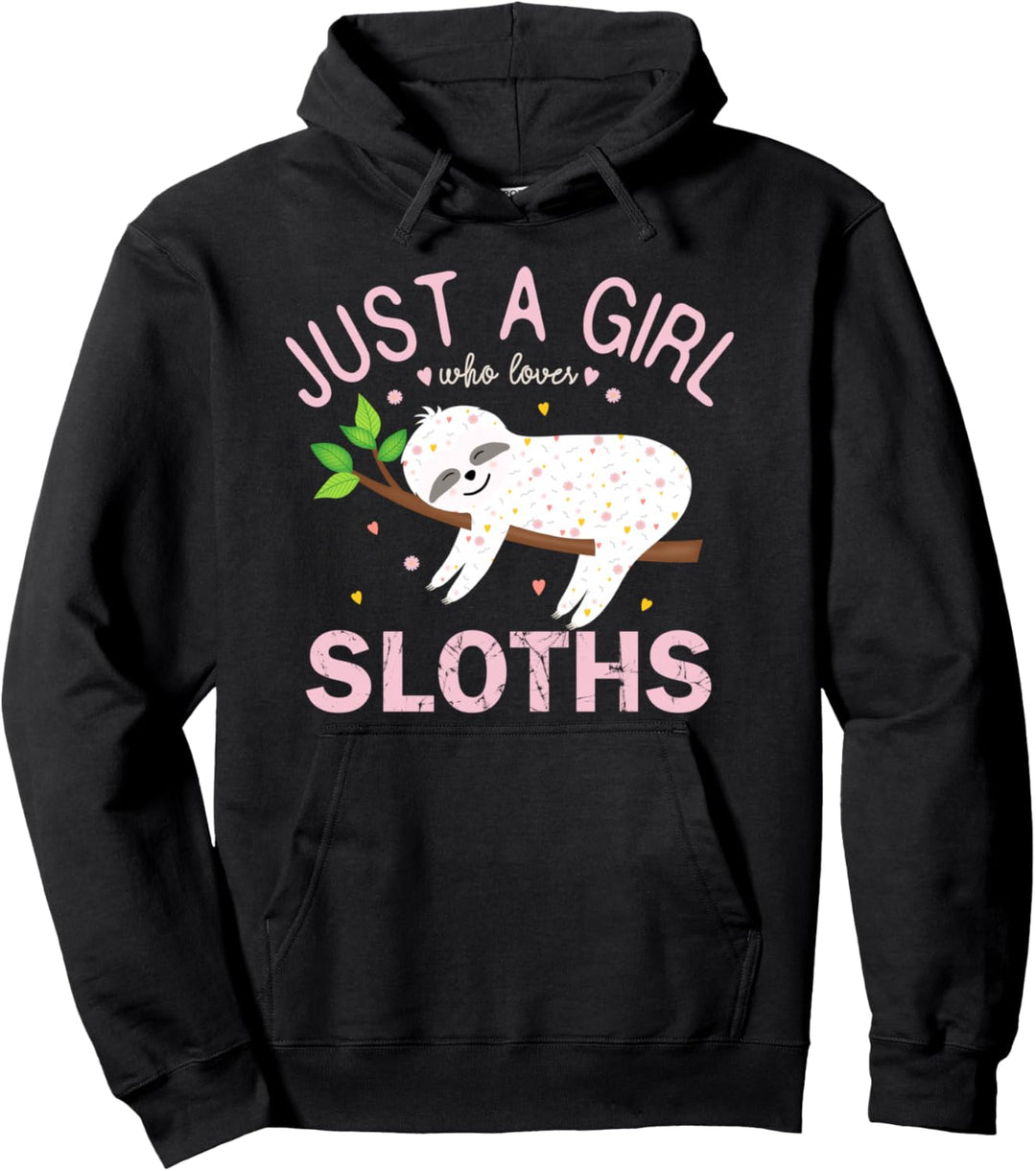 Nur ein Mädchen, das Faultiere liebt. Pullover Hoodie
