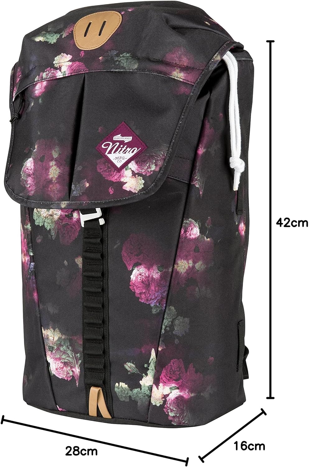 Nitro 878054 Cypress sportiver Daypack Rucksack für Uni &amp; Freizeit, Streetpack mit gepolstertem 15“