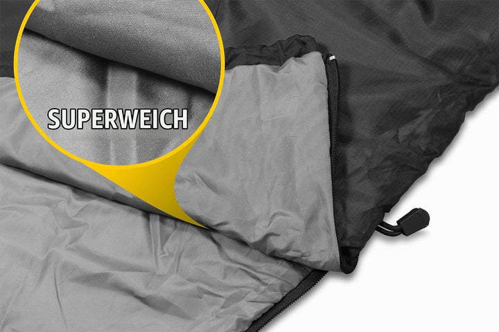 normani Ultralight Schlafsack Runty KOMPAKTE GRÖssE! 3D Mikrofaser Microtech Füllung, wasserdichter