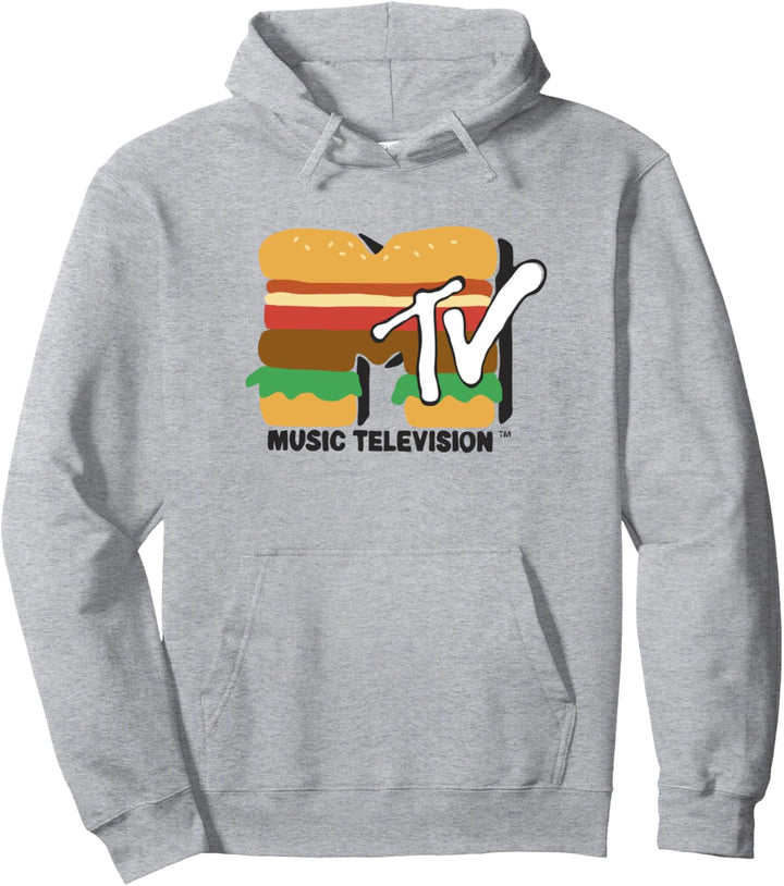 MTV Burger Time Art Logo Pullover Hoodie