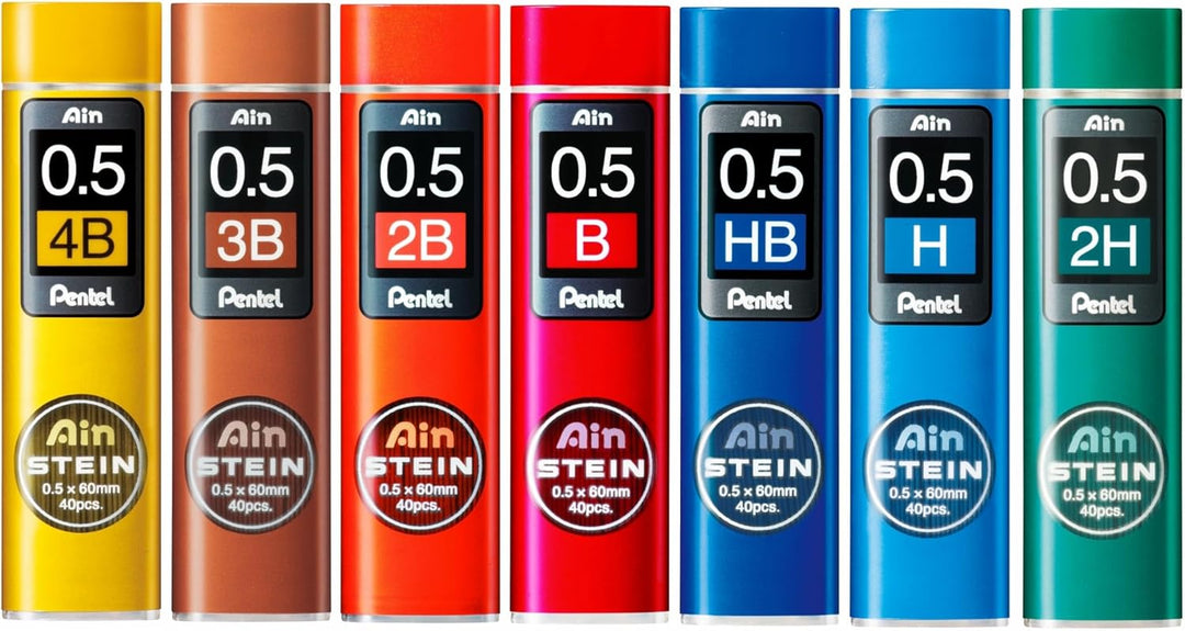 Pentel 0.5 mm 3B Ain Stein Refill Lead (40 Leads per Tube)