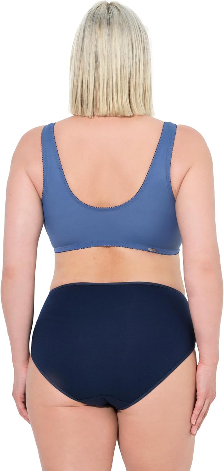 Ulla Popken Damen grosse Grössen Übergrössen Plus Size Entlastungs-BH, ohne Bügel, Spitze 841688 85D