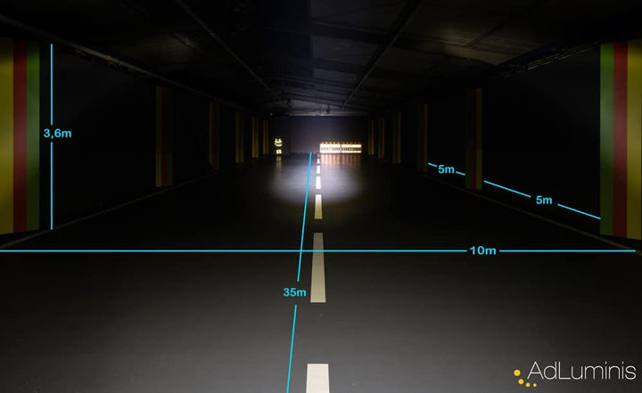 AdLuminis Blackline LED Arbeitsscheinwerfer 30 Watt 2550 Lumen, Spot, Zusatzscheinwerfer, Arbeitssch
