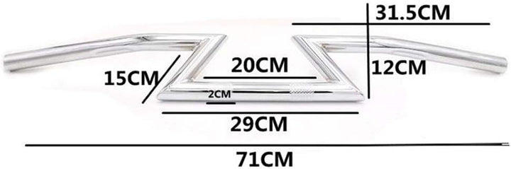 JFG RACING 7/8 "22 MM Lenker Z Lenker Universal Für Sportster Cruiser XL 883 1200 Custom Chopper Sof