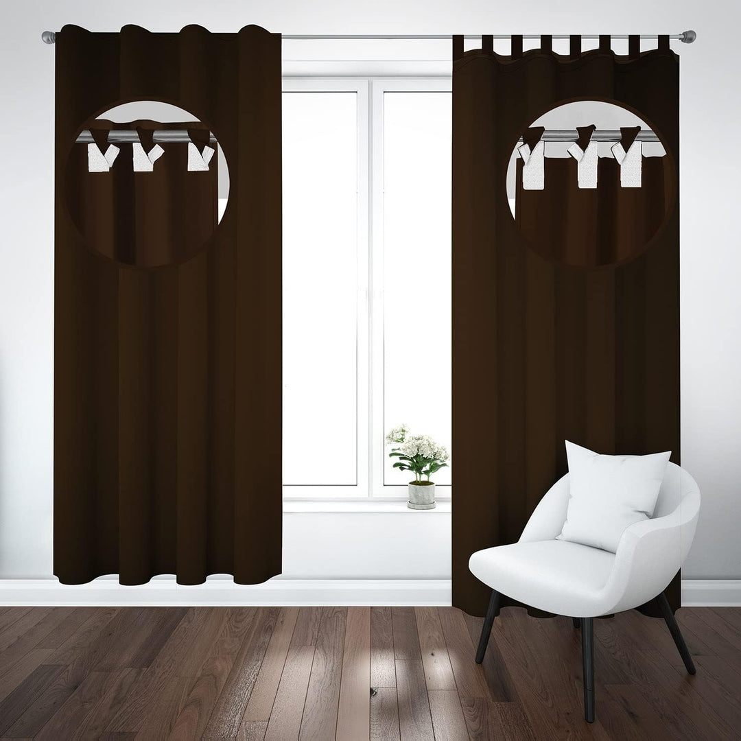 Ferocity Vorhang mit Schlaufen Klettverschluss 1 Stück 250 H x 145 B cm Blickdichte Gardinen Fenster
