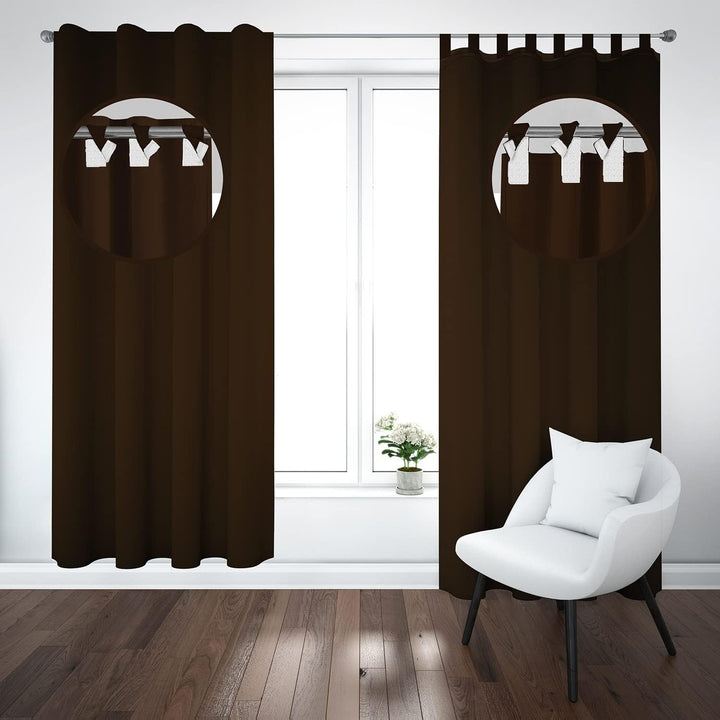 Ferocity Vorhang mit Schlaufen Klettverschluss 1 Stück 250 H x 145 B cm Blickdichte Gardinen Fenster