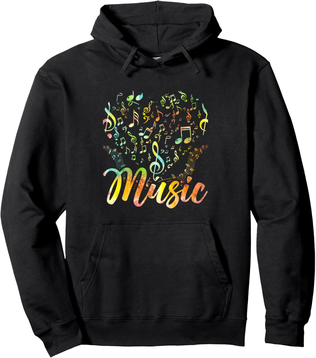 Musician Musical Instrument Music Enjoying Notes Trumpet Pullover Hoodie
