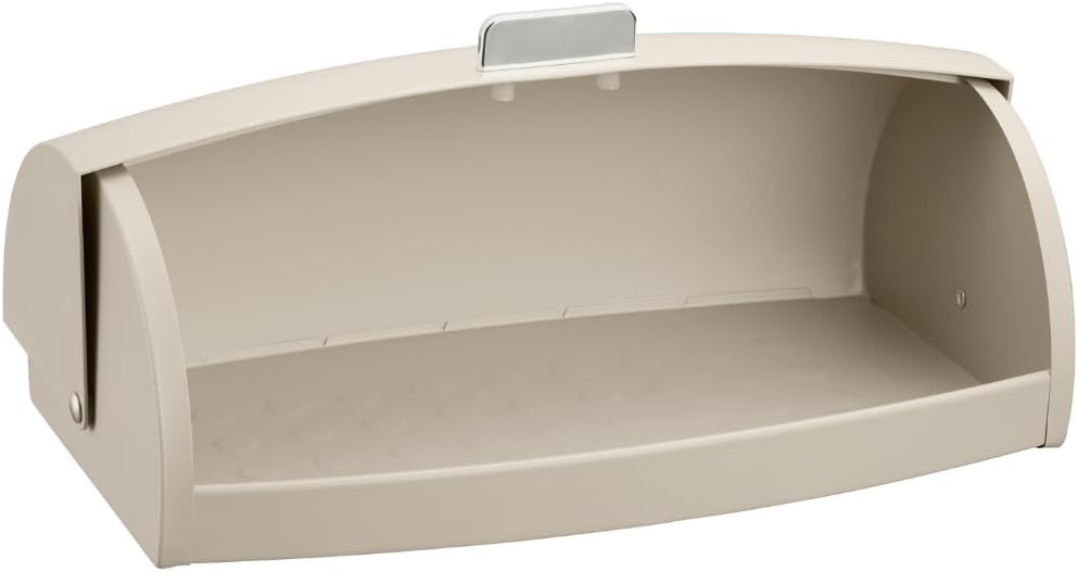 Klausberg Stahl-Brotkasten, elegant und funktional mit Glanz, Behälter für Brot, Brötchen und Kekse