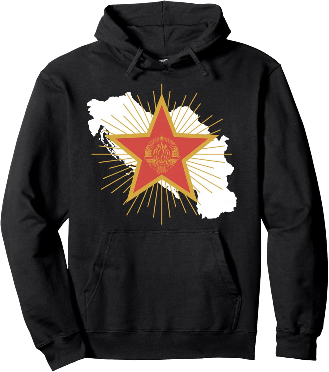 Jugoslavija Flagge Balkan SFRJ Jugoslawien Pullover Hoodie
