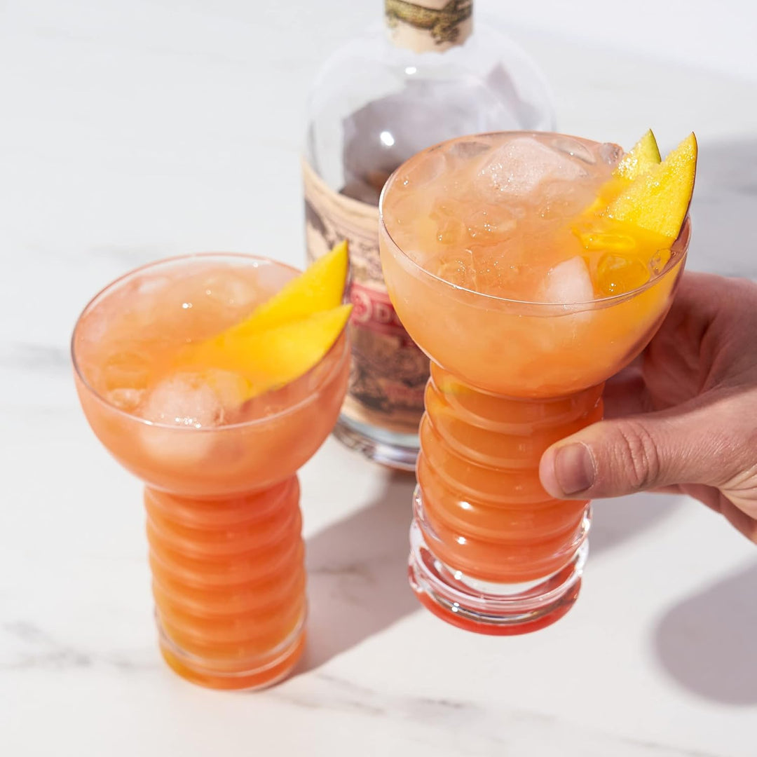 Viski Raye: Pearl Diver Cocktailglas, transparent, 2 Stück, Pearl Diver