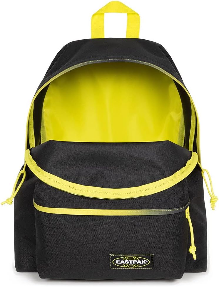EASTPAK Gepolsterter PAK'R Rucksack, 40 cm, 24 L, Kontrastqualität, Limettengrün (Schwarz), Kontrast