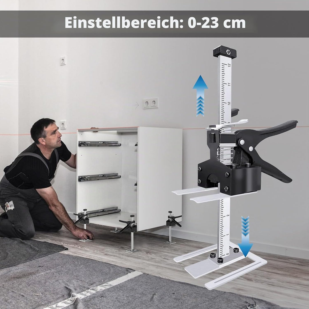 MaxAwe 2 Stk Arbeitssparender Arm Handheld Jack Tool mit Skala, 35cm Höhenversteller, 240kg Hebewerk