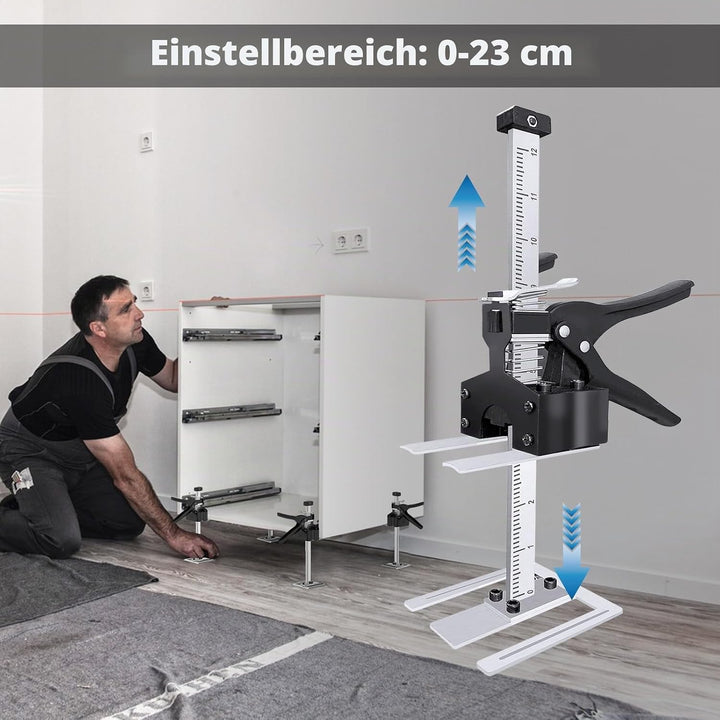 MaxAwe 2 Stk Arbeitssparender Arm Handheld Jack Tool mit Skala, 35cm Höhenversteller, 240kg Hebewerk