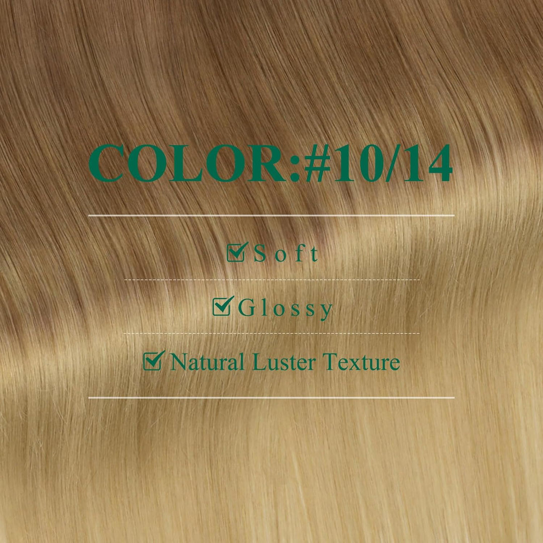 Easyouth Tape in Extensions Echthaar Tape in Extensions Goldbraun Mix Dunkelgolden Blond Tape in Ext